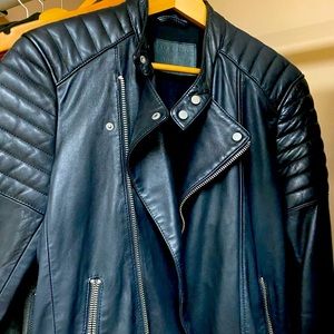 All Saints leather biker jacket
